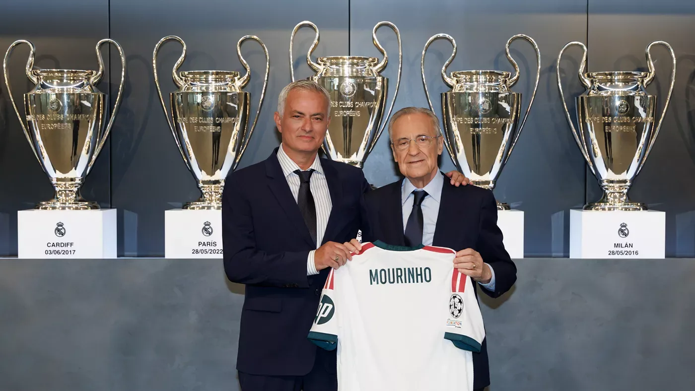 José Mourinho at his Real Madrid presentation